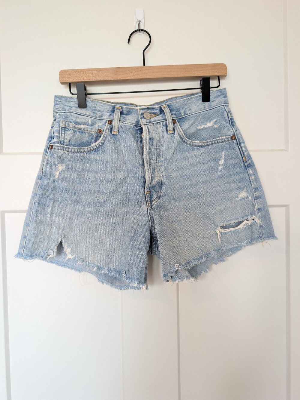 Agolde Parker Long Shorts - Picture 3 of 11